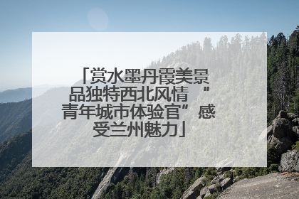 赏水墨丹霞美景 品独特西北风情 “青年城市体验官”感受兰州魅力